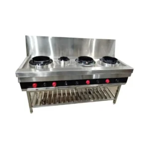 Four-Burner-Chinese-Gas-Range